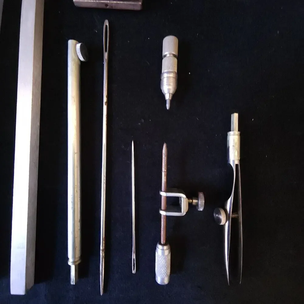 Vintage Tacro Circle Drafting Beam Instrument Tool Set 40